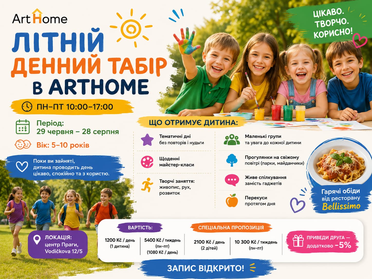 Summer Day Camp Prague — Creative Kids Camp | ArtHome
