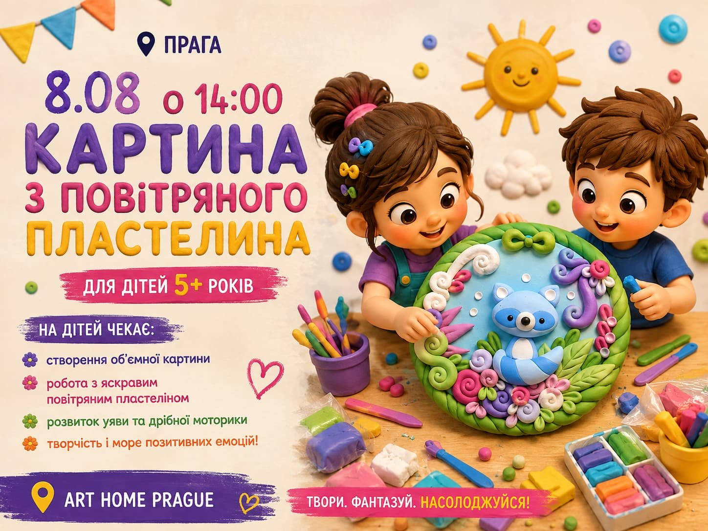 Air Clay Workshop for Kids in Prague | Art Home
